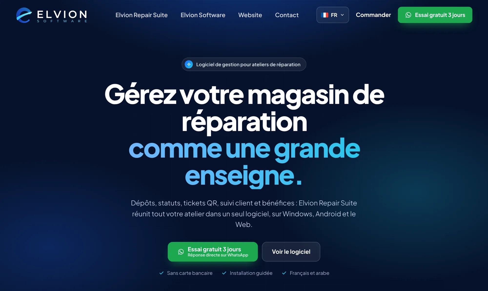 Exemple de site réalisé par Elvion